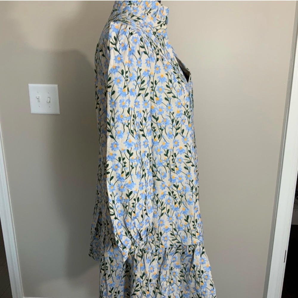 Tuckernut Floral Patterned Dress with Puff Sleeves - Picture 2 of 7